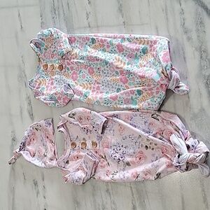 Caden Lane Newborn Knot Gown Bundle (Set of 2)